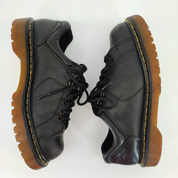 Dr. Martens Oxford Men\'s Size 11M US Leather Black Padded Collar Shoes 10940 main image 6